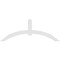 Ekena Millwork Archdale Architectural Grade PVC Gable Bracket, 96"W x 36"H x 2"D x 6"F, 9/12 Pitch GBP096X36X0206ARC00 - alternate 3